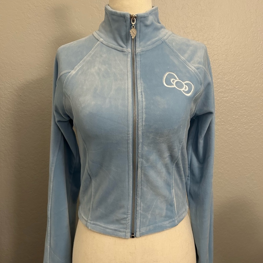 Hello Kitty Sky Blue Velvet Jacket